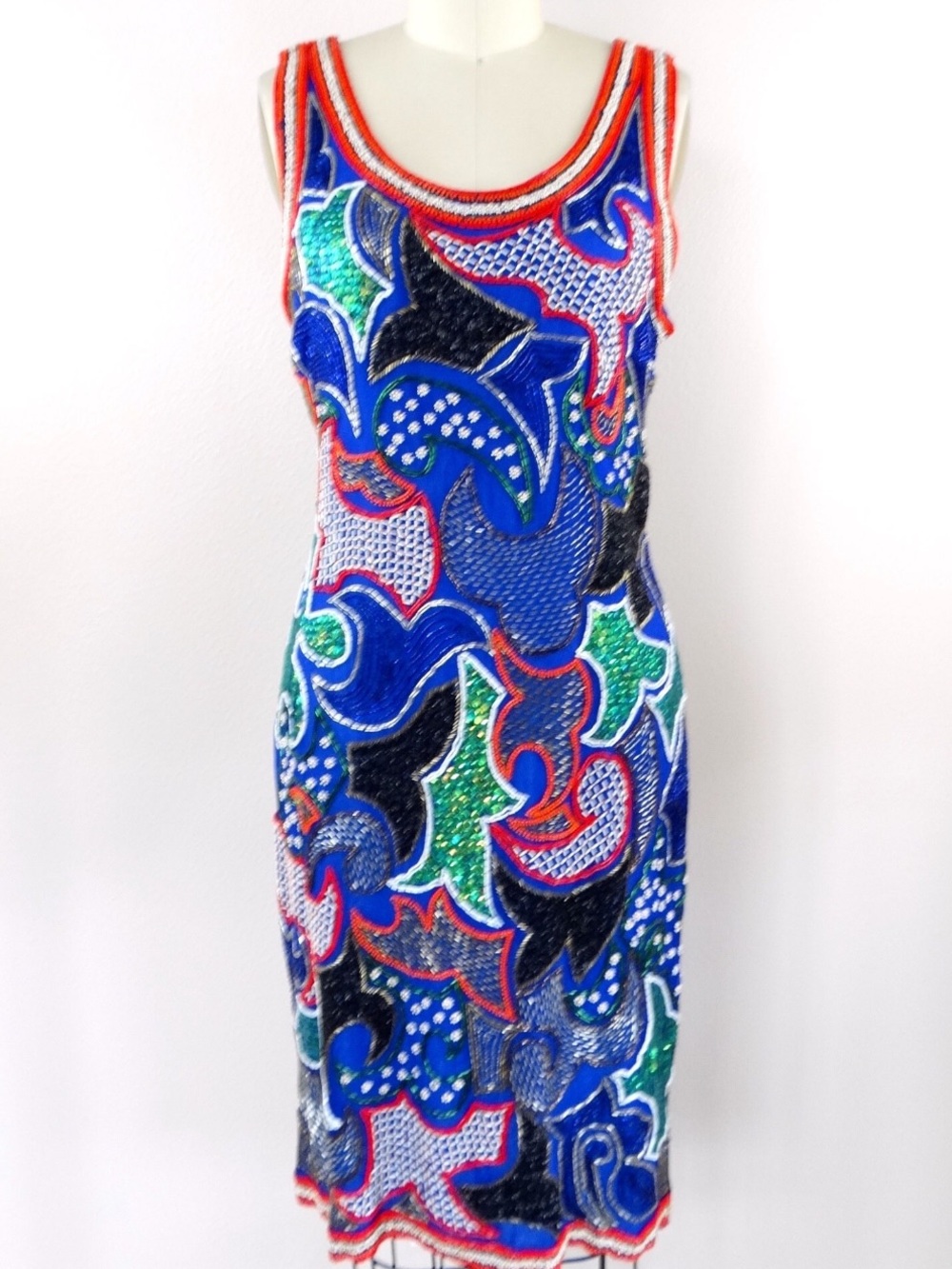 Sequined Silk Cocktail Dress with Party Theme